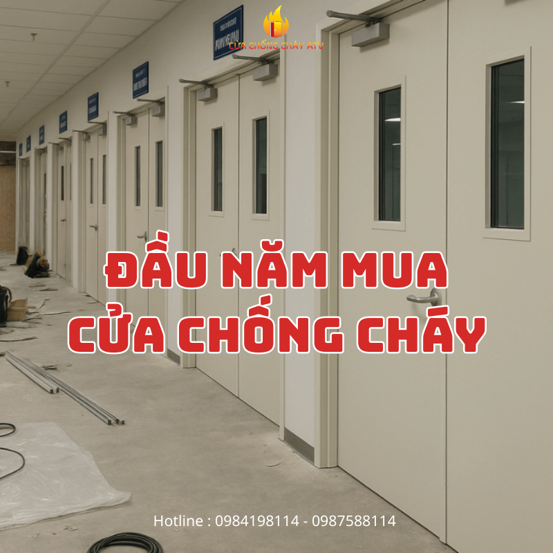 Đầu năm mua cửa chống cháy – Khoản đầu tư nhỏ cho sự an tâm cả năm